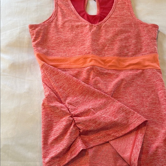Tuff Athletics Tank Top Orange Fitted Cut Out Bralet Women's - Picture 6 of 13